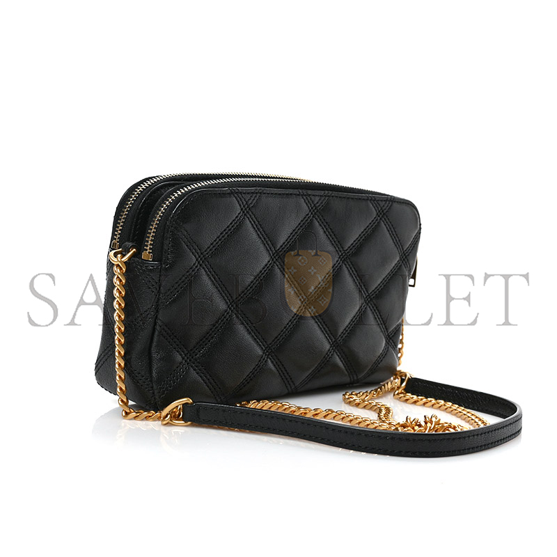 Y*L mini becky double zip bag in grained quilted lambskin 608941 (19*11*5cm)